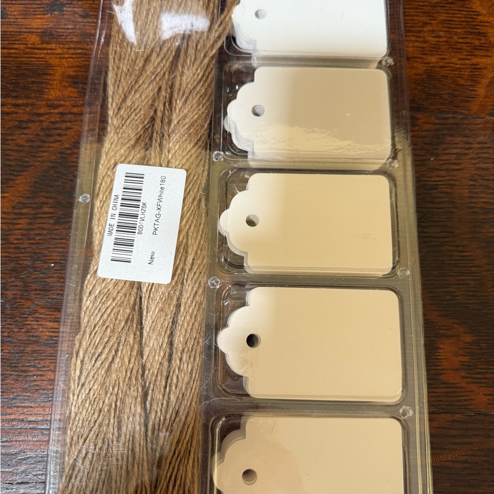 Elegant Cream Gift Tags with Twine